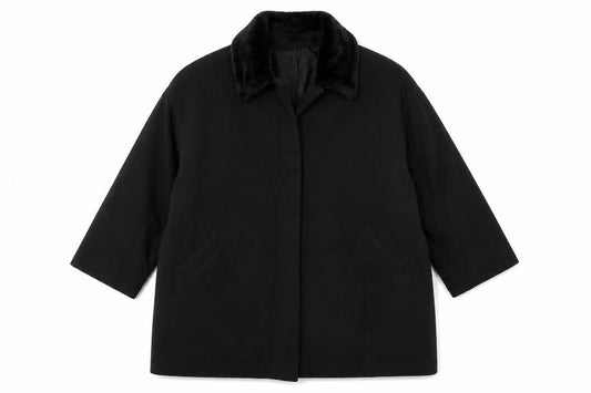 Womens UK Size 14 Wallis Black Overcoat