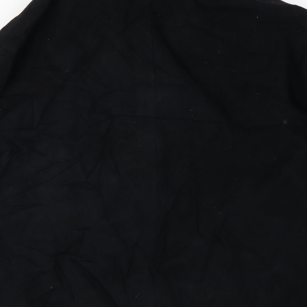 Womens UK Size 14 Wallis Black Overcoat
