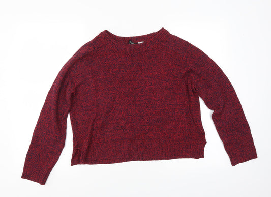 Divided by H&M Womens Red   Pullover Jumper Size M