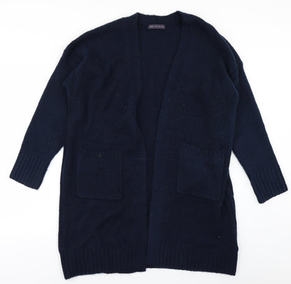 M&S Womens Blue  Knit Cape Jumper Size M