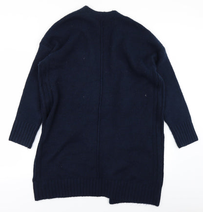M&S Womens Blue  Knit Cape Jumper Size M