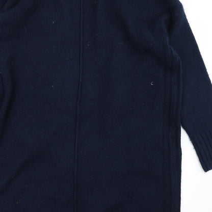 M&S Womens Blue  Knit Cape Jumper Size M
