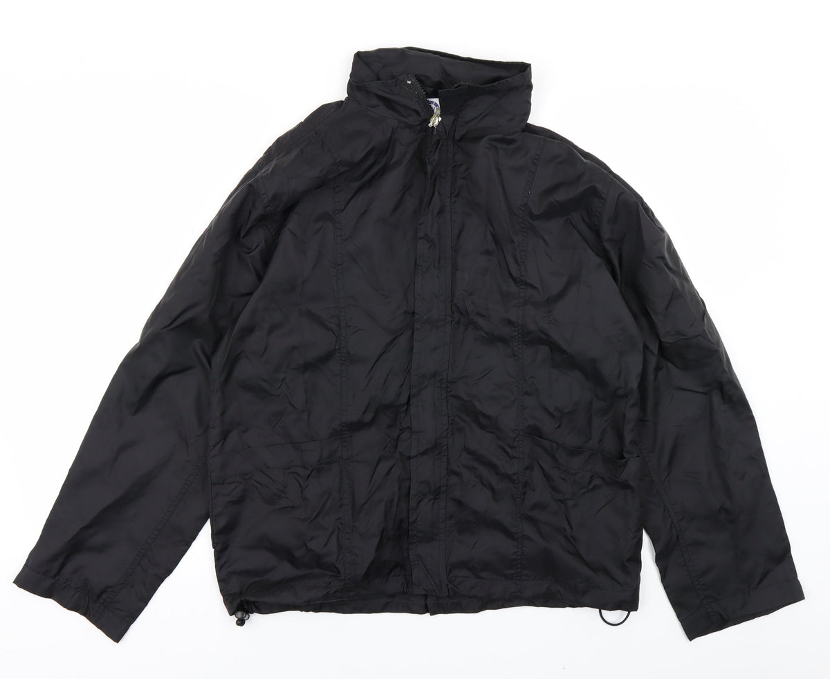 SQV Womens Black   Rain Coat Coat Size 14