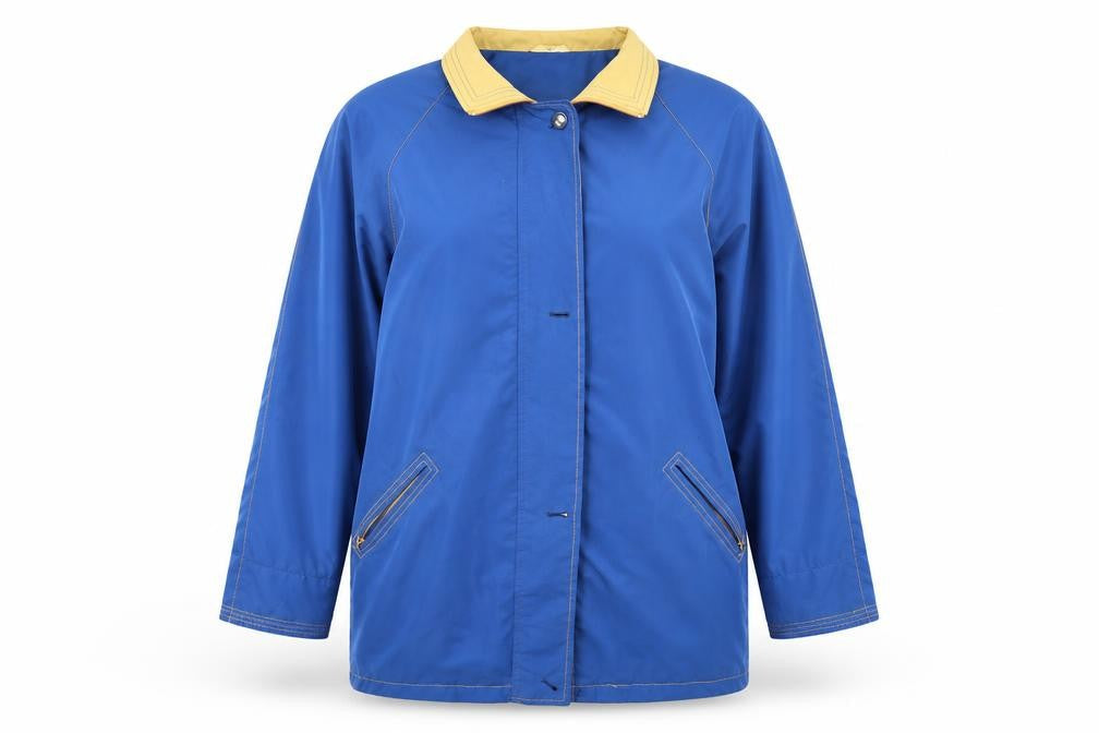 Womens UK Size M Klass Collection Blue Rain Coat