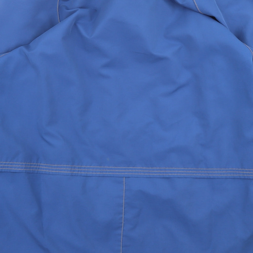 Klass Collection Womens Blue   Rain Coat Coat Size M