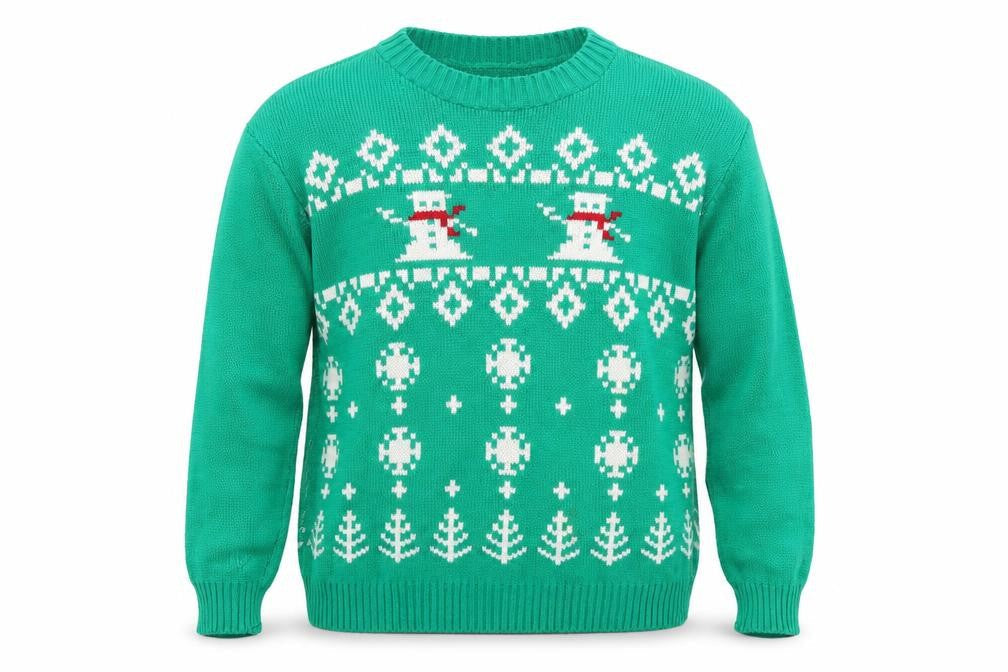 Next Level Mens Green  Knit Pullover Jumper Size M  - Christmas jumper