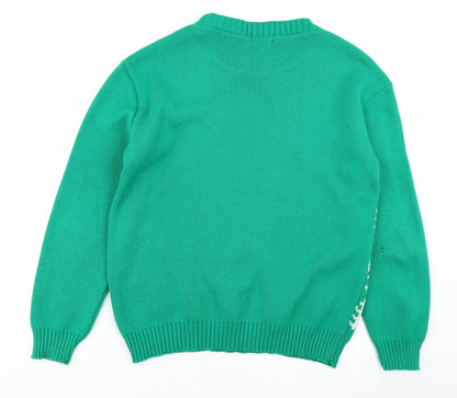 NXT Level Mens Green  Knit Pullover Jumper Size M  - Christmas jumper