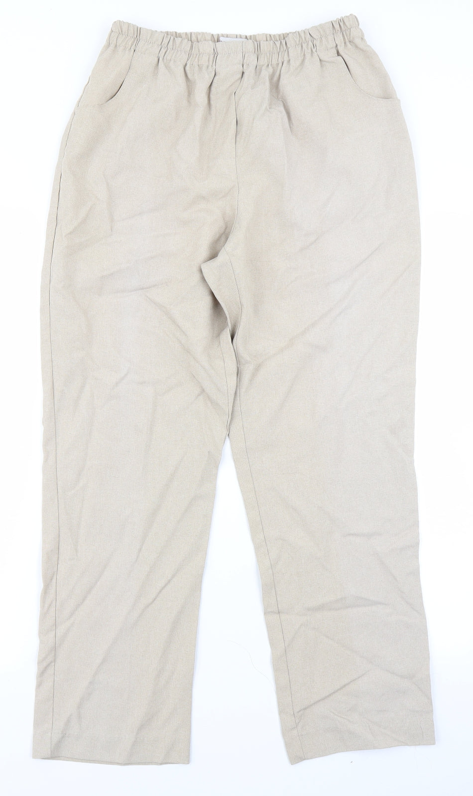 Charmance Womens Beige   Trousers  Size 14 L25 in