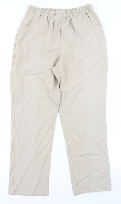 Charmance Womens Beige   Trousers  Size 14 L25 in