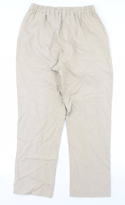 Charmance Womens Beige   Trousers  Size 14 L25 in