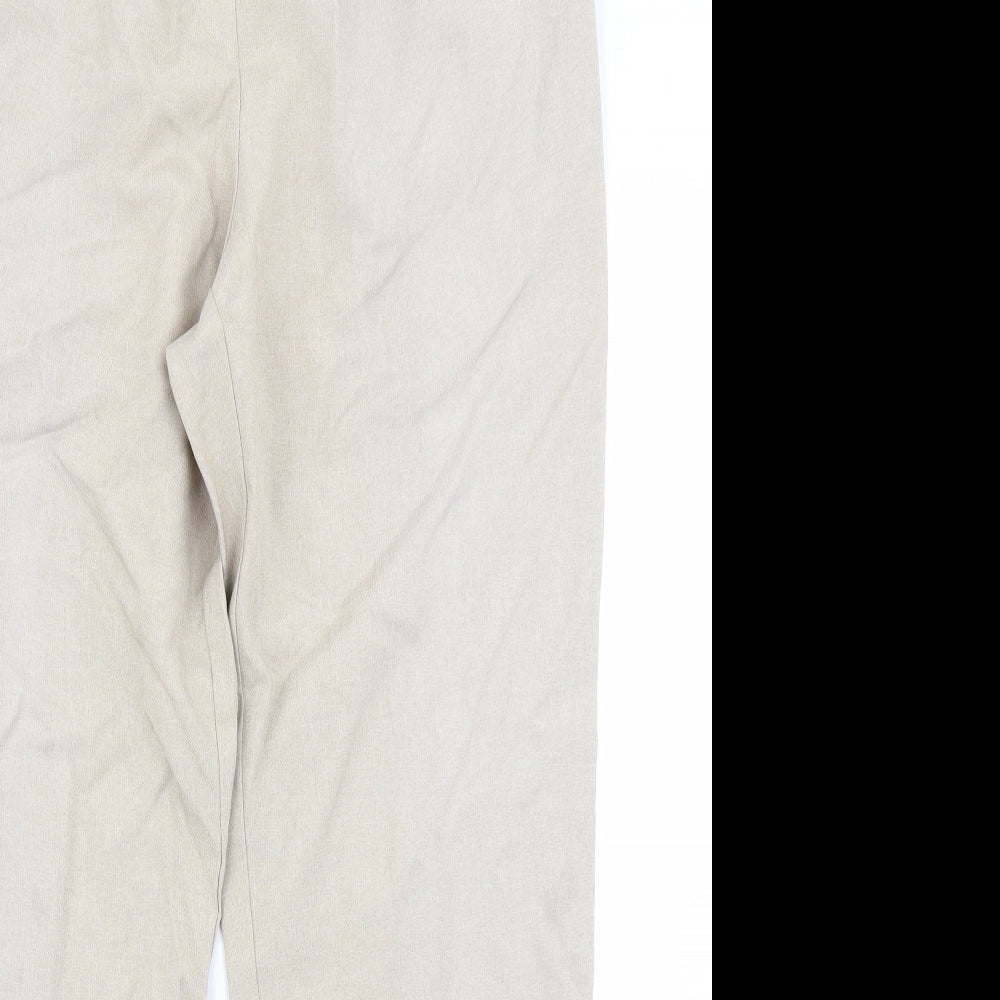 Charmance Womens Beige   Trousers  Size 14 L25 in