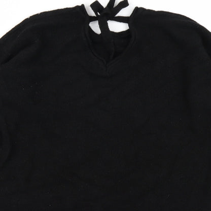 M&S Womens Black  Knit Pullover Jumper Size M