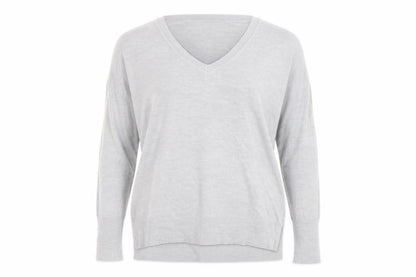 Dorothy Perkins Womens Grey  Knit Pullover Jumper Size 14