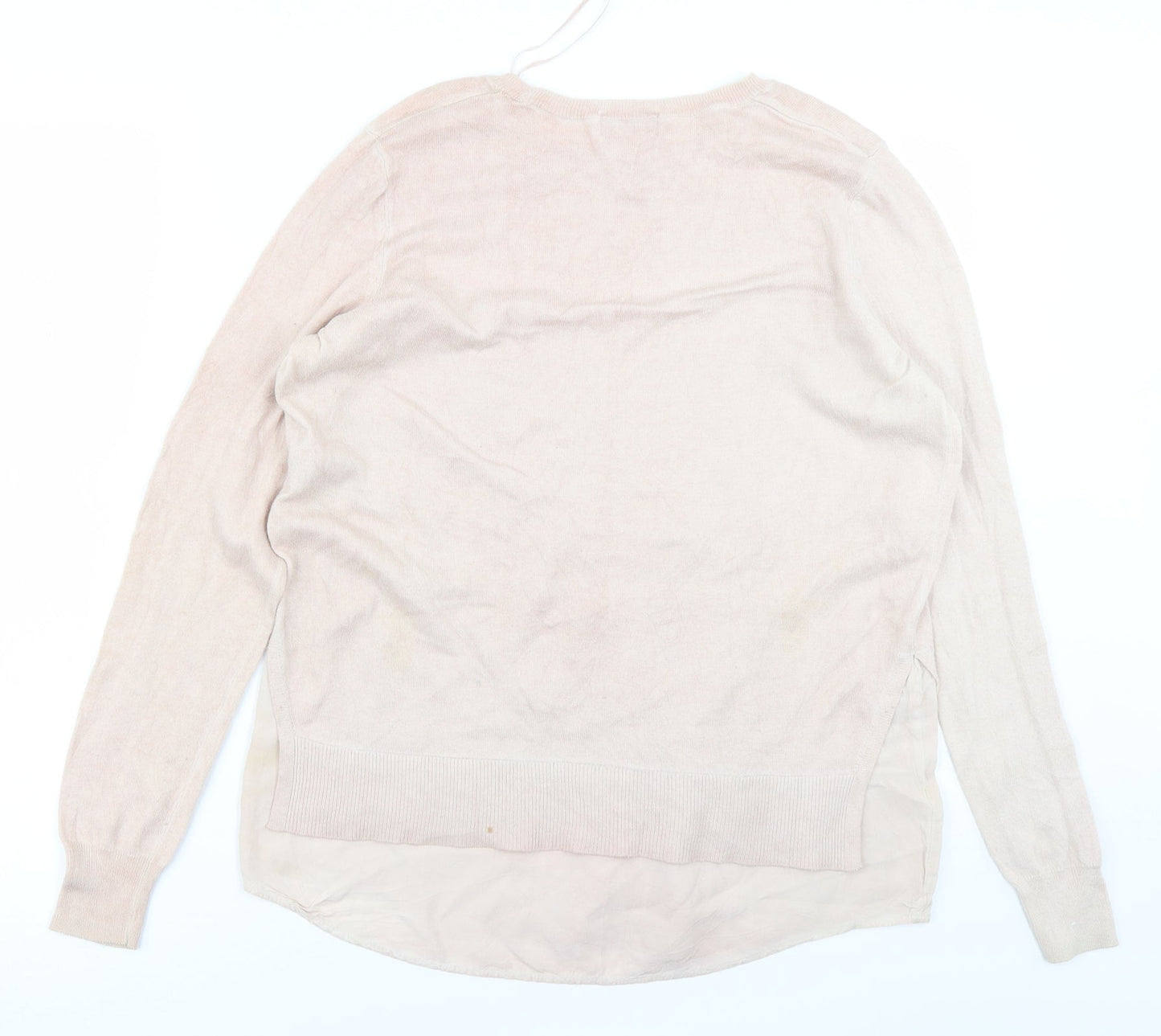 Indigo Womens Pink  Knit Pullover Jumper Size 12