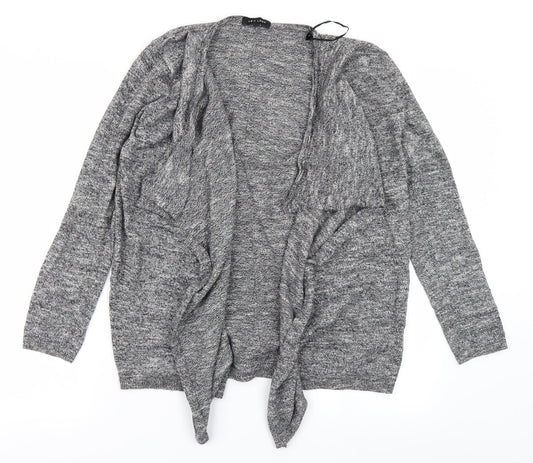 Womens UK Size 10 New Look Grey Cardigan Jumper