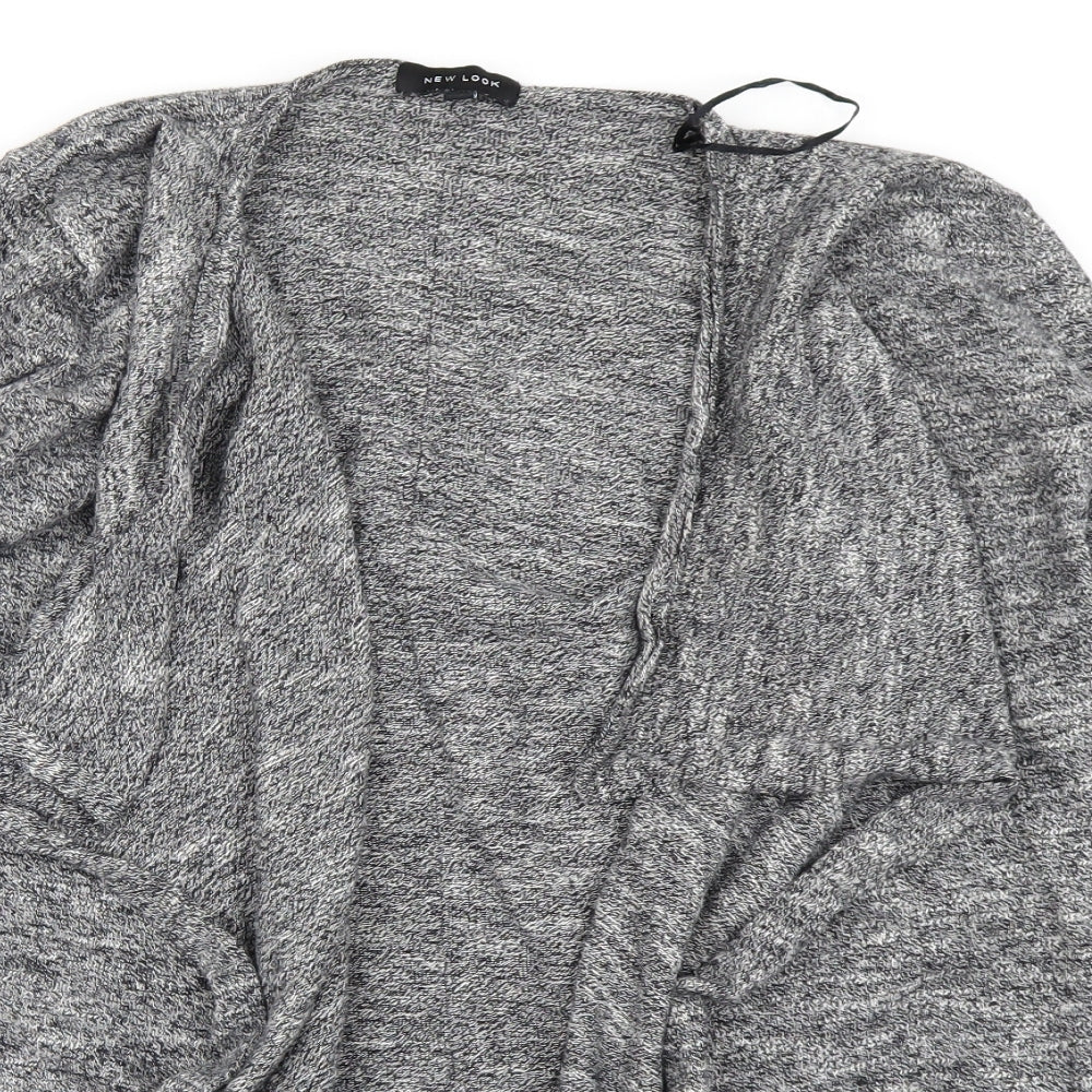 Womens UK Size 10 New Look Grey Cardigan Jumper