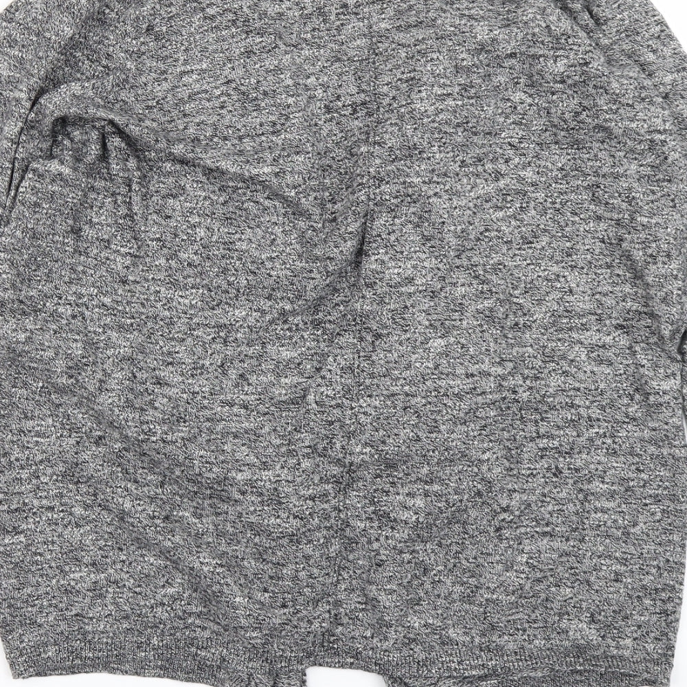 Womens UK Size 10 New Look Grey Cardigan Jumper