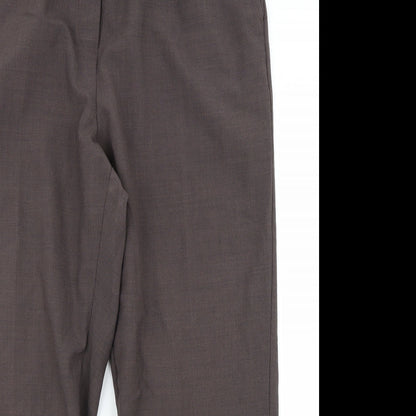 Womens UK Size 20 Preworn Regular Fit  Brown Trousers
