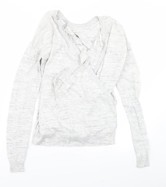 NEXT Womens Grey  Knit Pullover Jumper Size 8