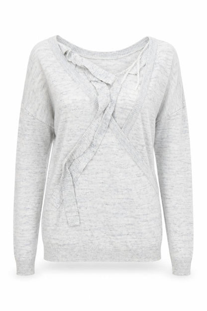 Next Womens Grey  Knit Pullover Jumper Size 8