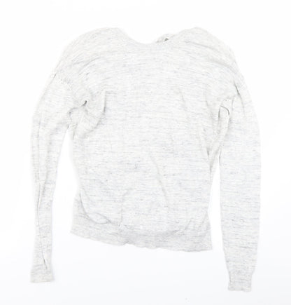 Next Womens Grey  Knit Pullover Jumper Size 8