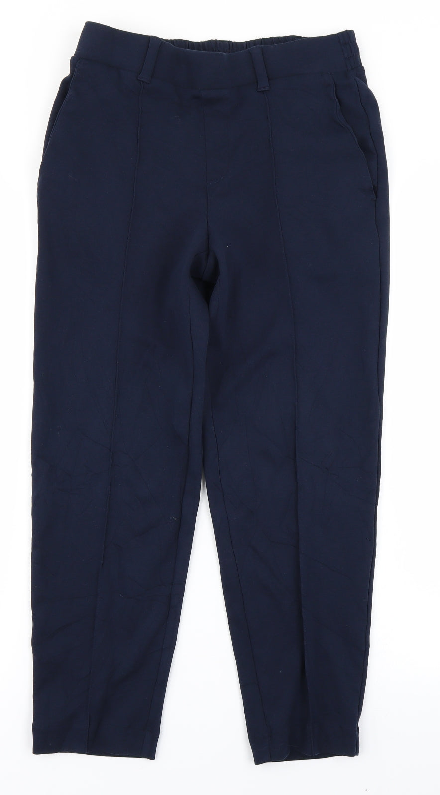 Womens UK Size 4 Lands' End Regular Fit  Blue Trousers