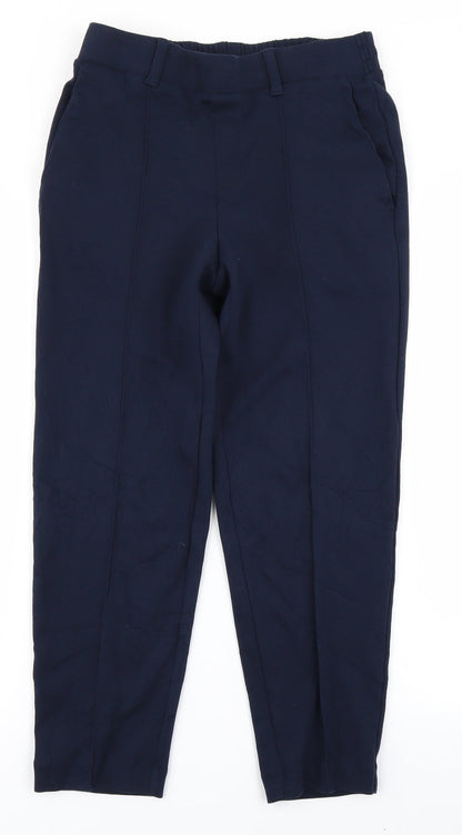 Womens UK Size 4 Lands' End Regular Fit  Blue Trousers