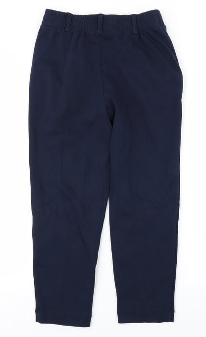 Womens UK Size 4 Lands' End Regular Fit  Blue Trousers