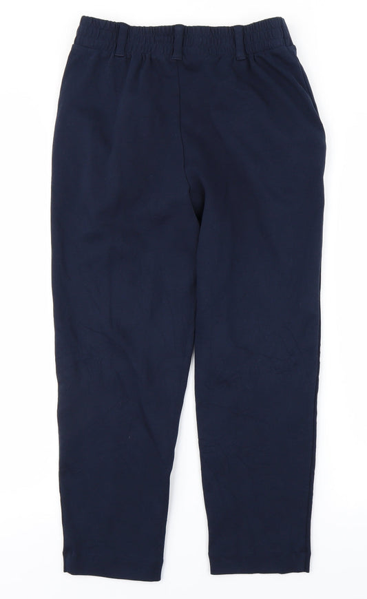 Womens UK Size 4 Lands' End Regular Fit  Blue Trousers