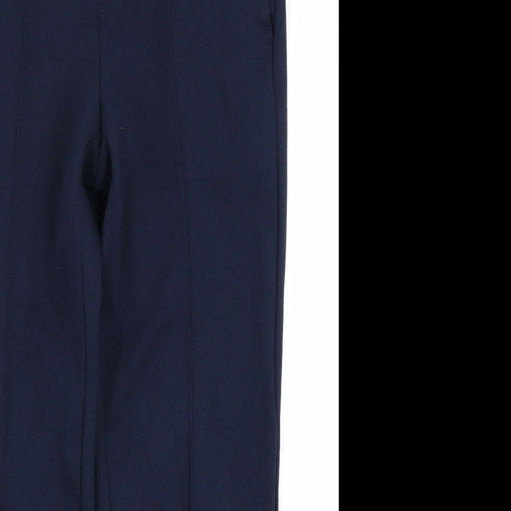 Womens UK Size 4 Lands' End Regular Fit  Blue Trousers