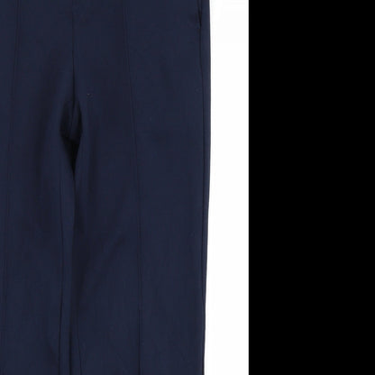 Womens UK Size 4 Lands' End Regular Fit  Blue Trousers