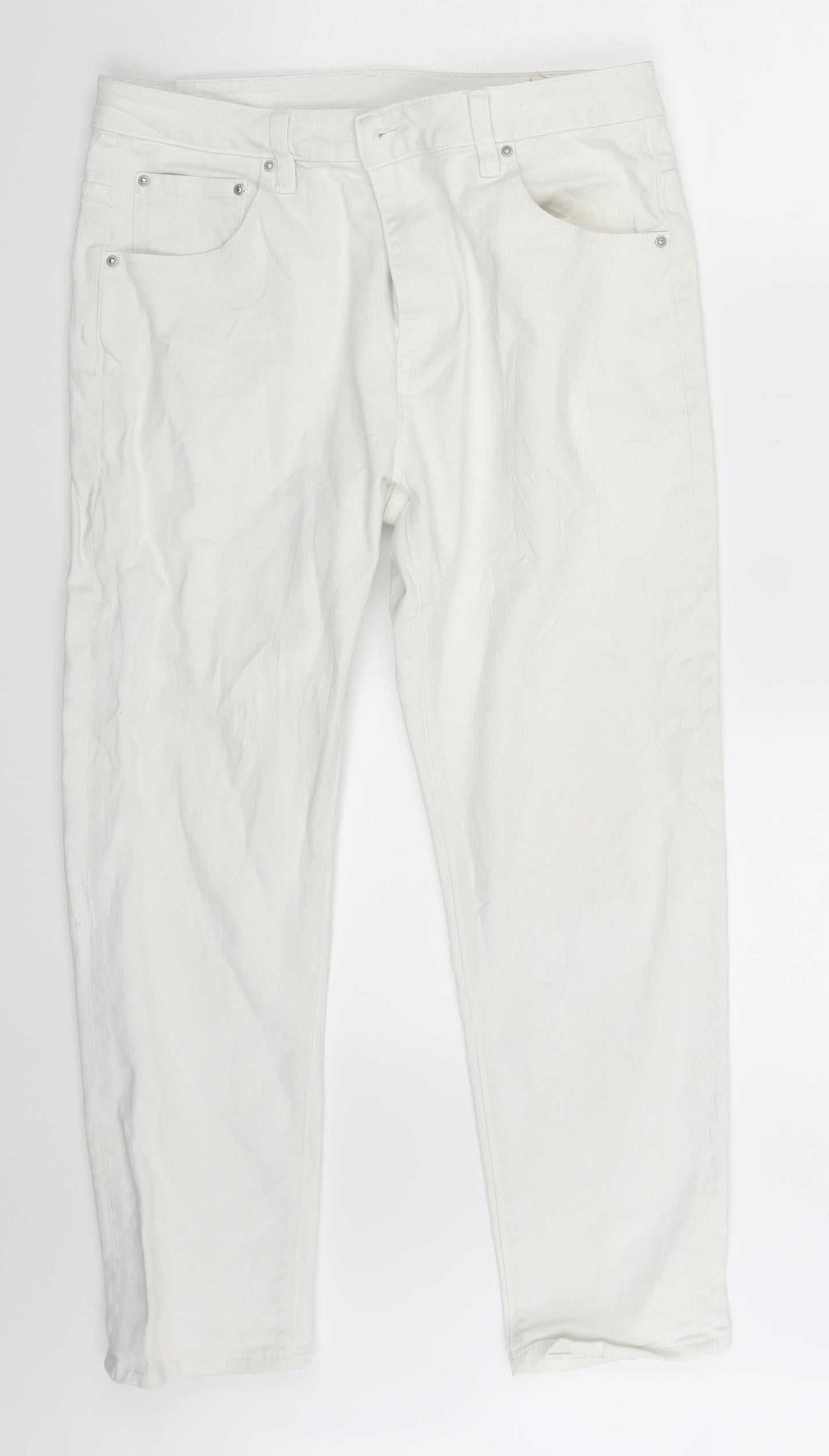 ASOS Womens White  Denim Skinny Jeans Size 31 L24 in