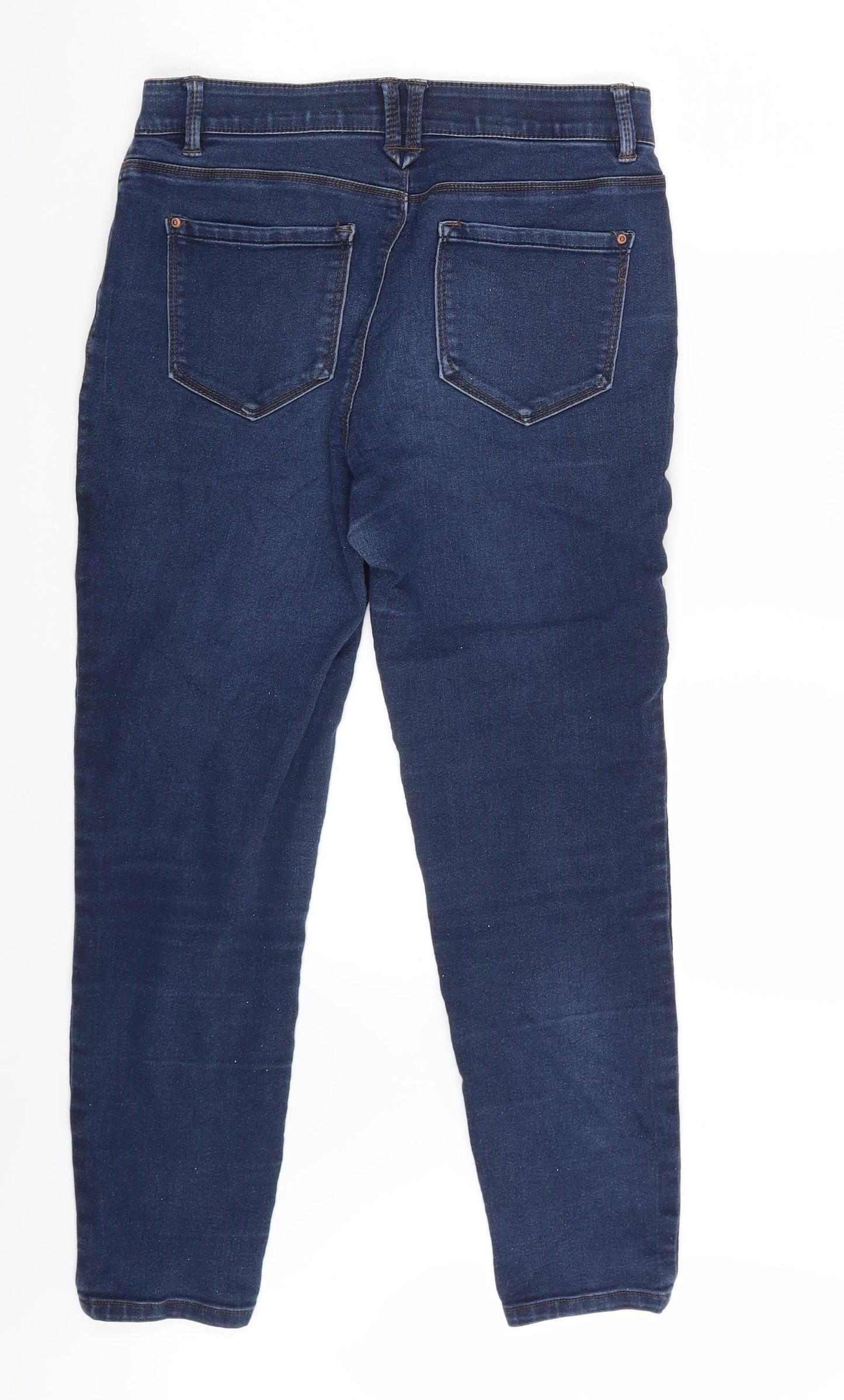CURVE Womens Blue  Denim Skinny Jeans One Size L24 in