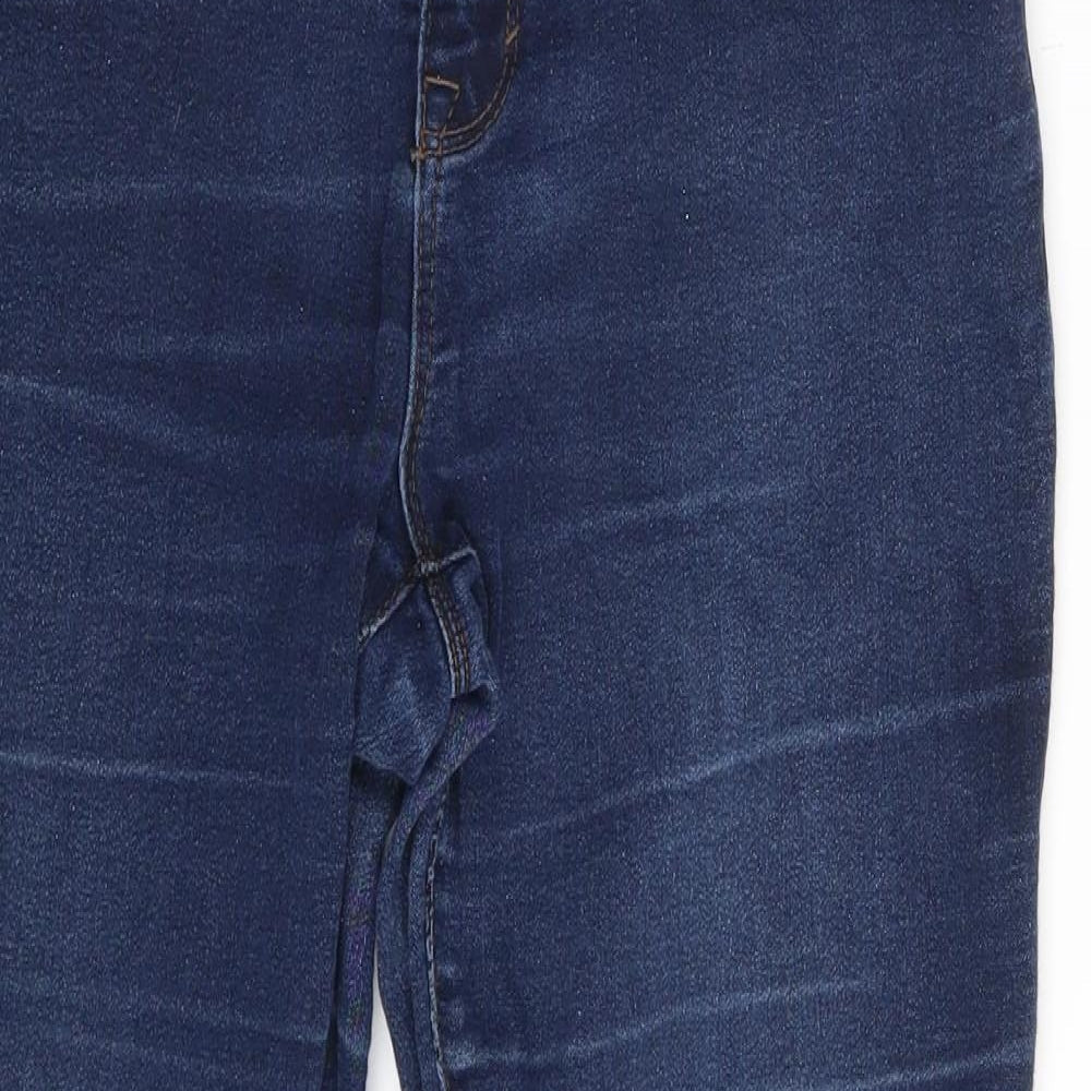 CURVE Womens Blue  Denim Skinny Jeans One Size L24 in