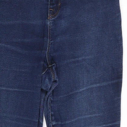 CURVE Womens Blue  Denim Skinny Jeans One Size L24 in