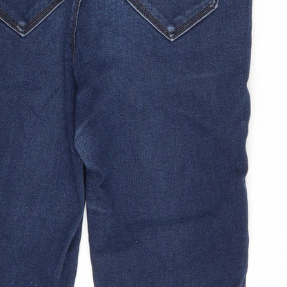 CURVE Womens Blue  Denim Skinny Jeans One Size L24 in