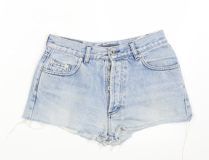Lotus Womens Blue  Denim Hot Pants Shorts One Size