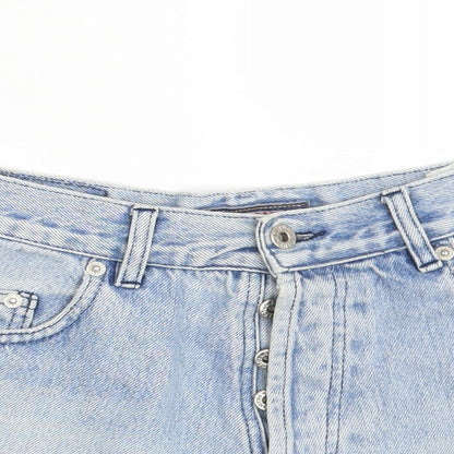 Lotus Womens Blue  Denim Hot Pants Shorts One Size