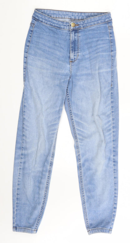 M&S Womens Blue  Denim Skinny Jeans Size 8 L25 in