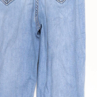 M&S Womens Blue  Denim Skinny Jeans Size 8 L25 in