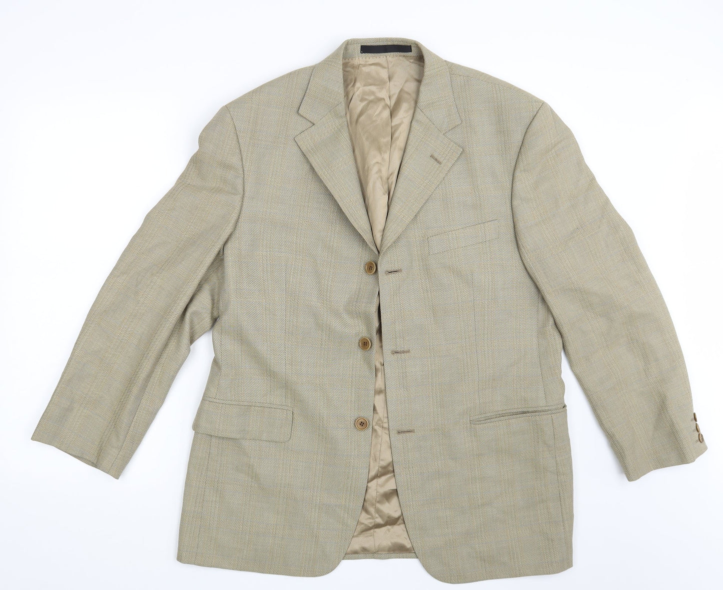 Mens UK Size 40 M&S Regular Gold Suit Jacket