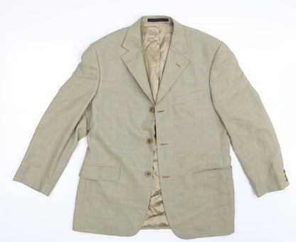 Mens UK Size 40 M&S Regular Gold Suit Jacket