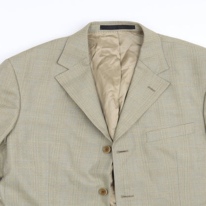 Mens UK Size 40 M&S Regular Gold Suit Jacket