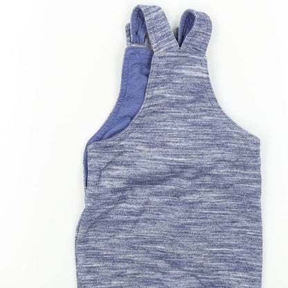 F&F Baby Blue Colourblock  Dungaree One-Piece Size 6-9 Months
