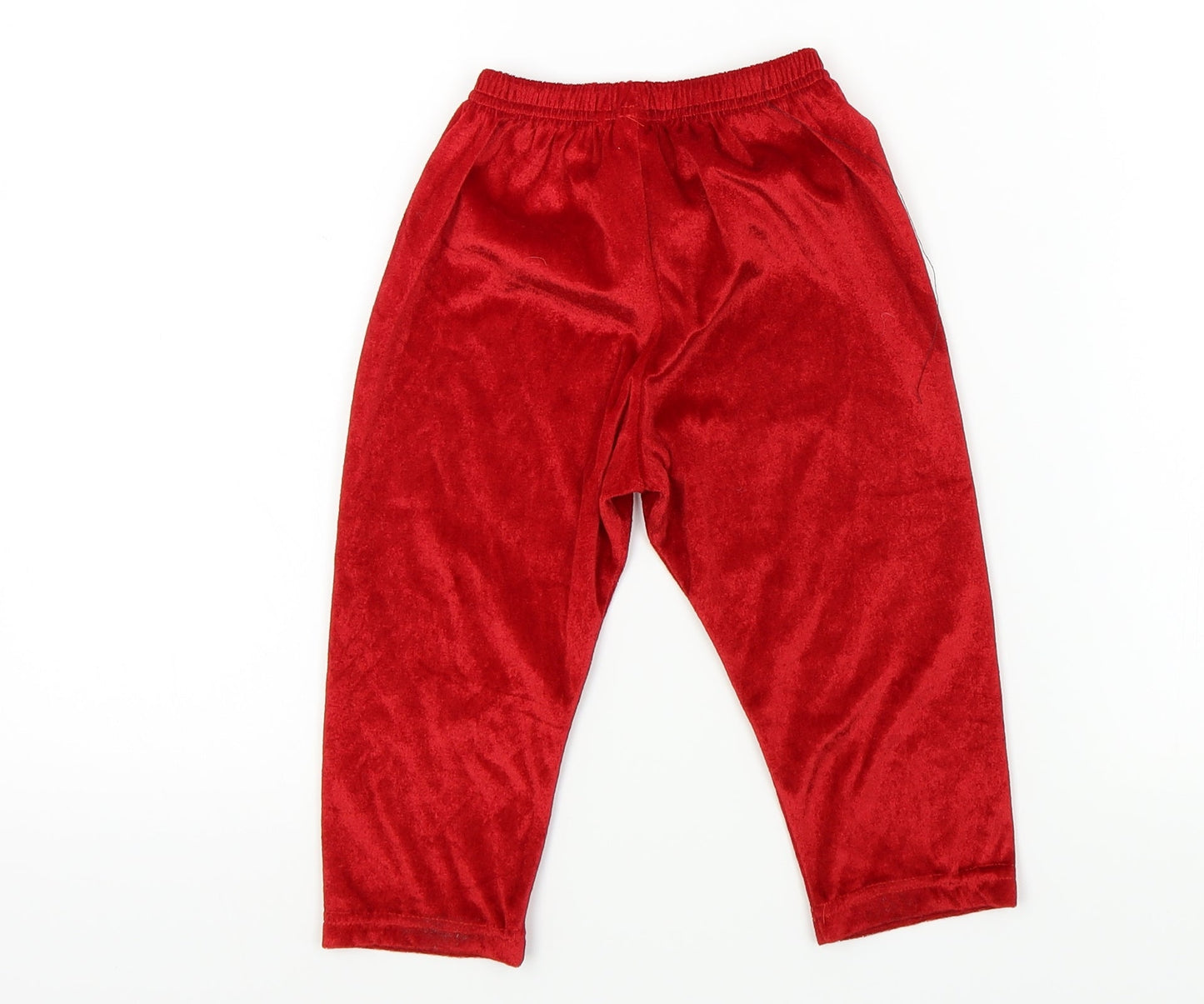 George Baby Red   Jogger Trousers Size 18-24 Months
