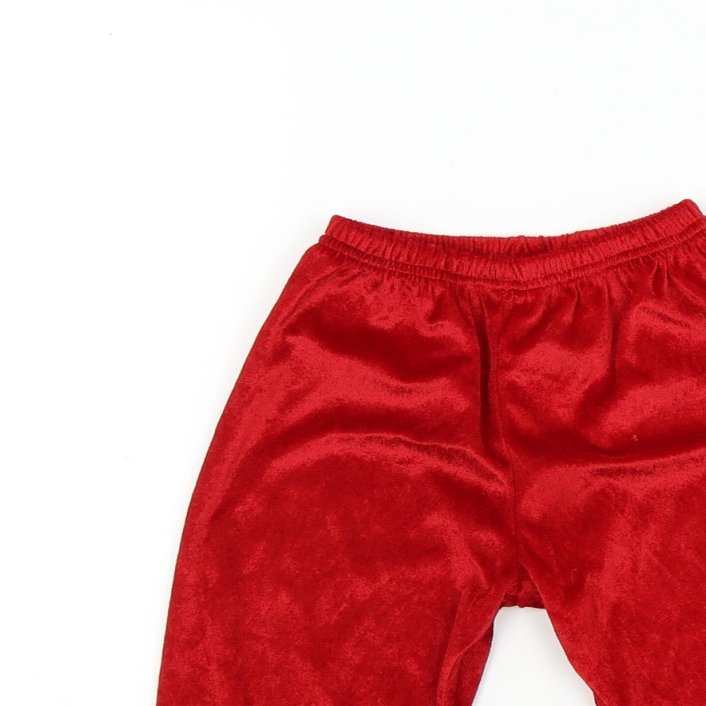 George Baby Red   Jogger Trousers Size 18-24 Months