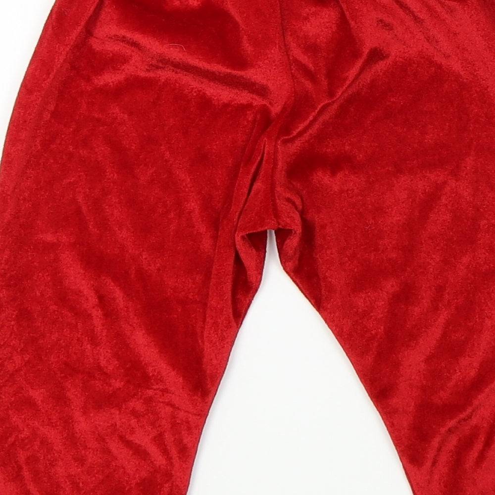 George Baby Red   Jogger Trousers Size 18-24 Months