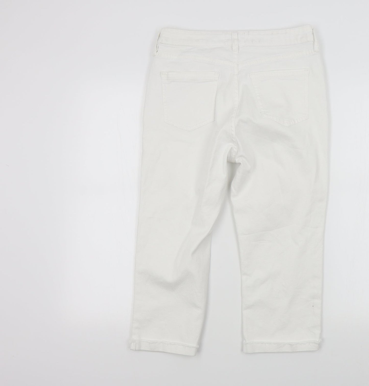 F&F Womens White   Straight Jeans Size 12 L20 in