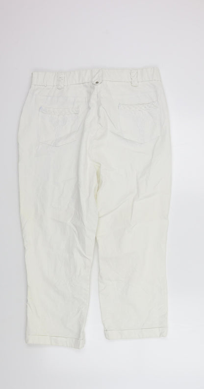 top to toe Womens White   Straight Jeans Size 18 L22 in