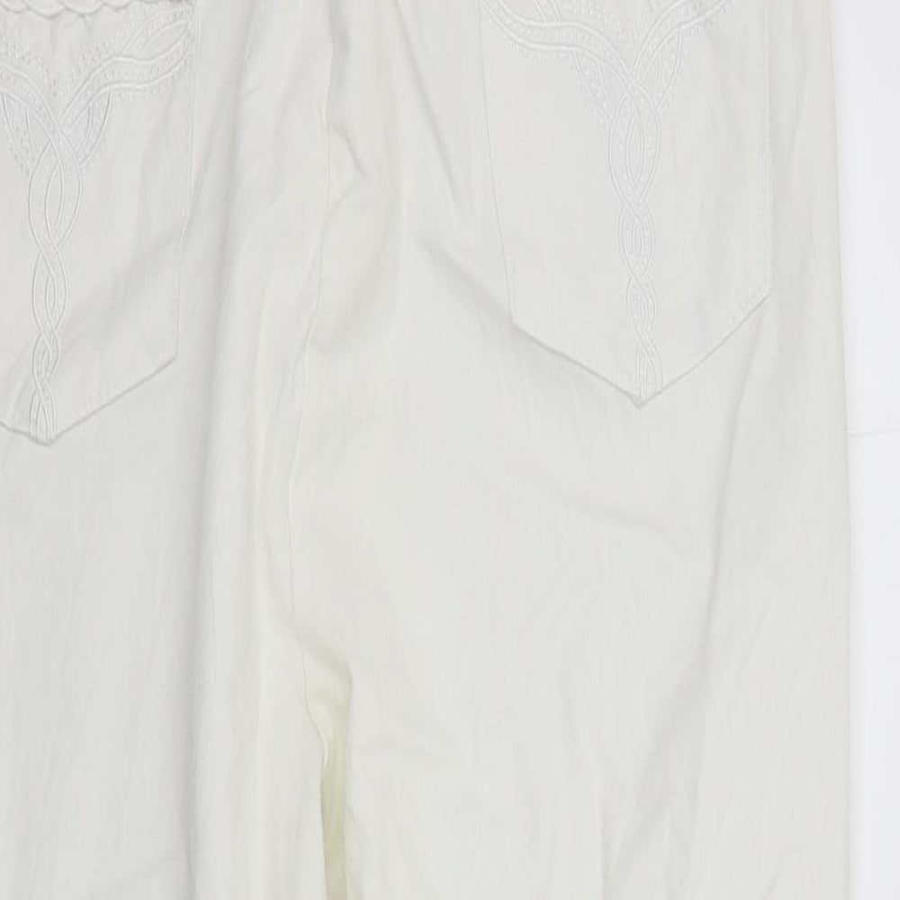 top to toe Womens White   Straight Jeans Size 18 L22 in